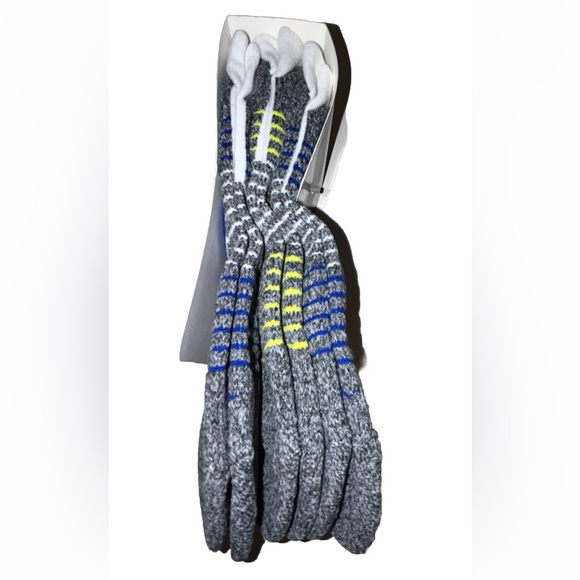 Champion No Show Socks 3 Pair Men's 6-12 White Black Yellow Blue w Logo NEW $18 - Picture 7 of 12